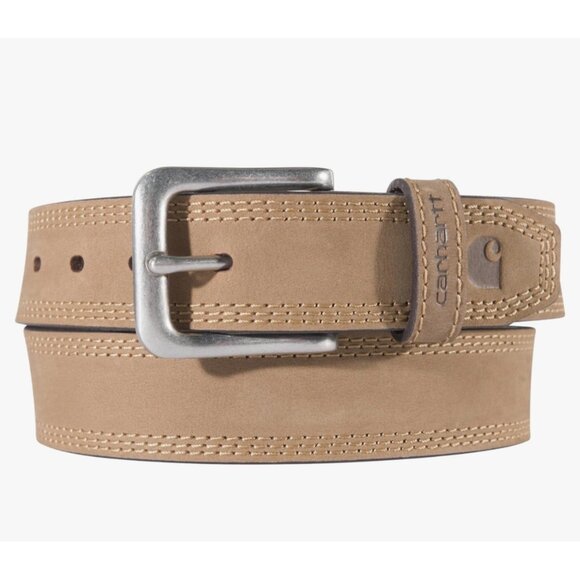 ✌️ 2/$40 ✌️ New Carhart Light Brown Belt with Brushed Nickel Buckle sz 40 - Picture 1 of 3